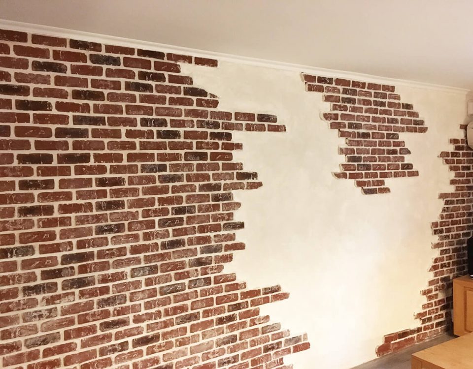 decoration intérieur mur de parement